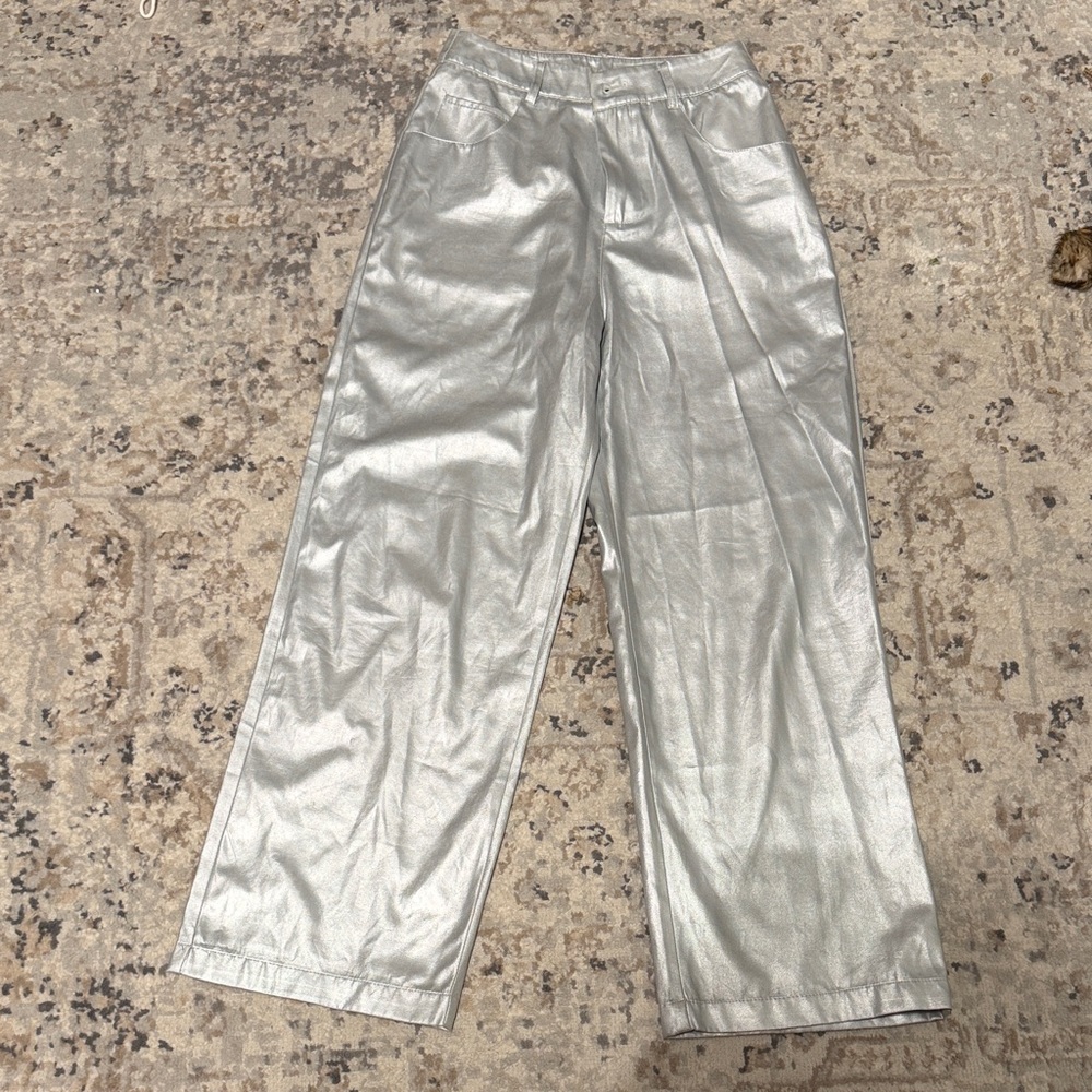 Women Silver Pants